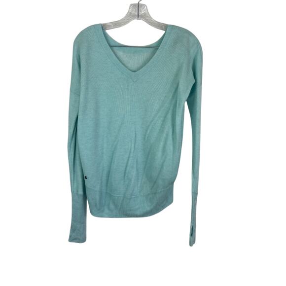 Lululemon Sweater Womens V-Neck Fitted Cuffs Drop Shoulder - Picture 2 of 11